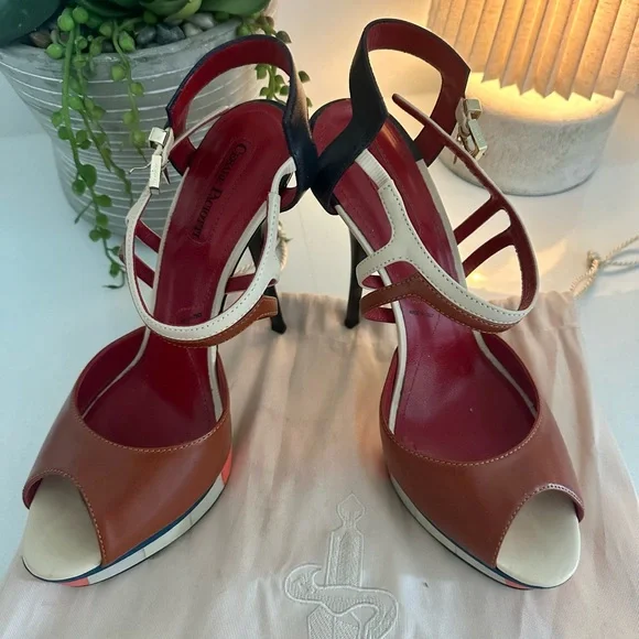 Cesare Paciotti Multicolor Strappy Heels - Picture 5 of 5